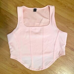 Pink SHEIN corset top